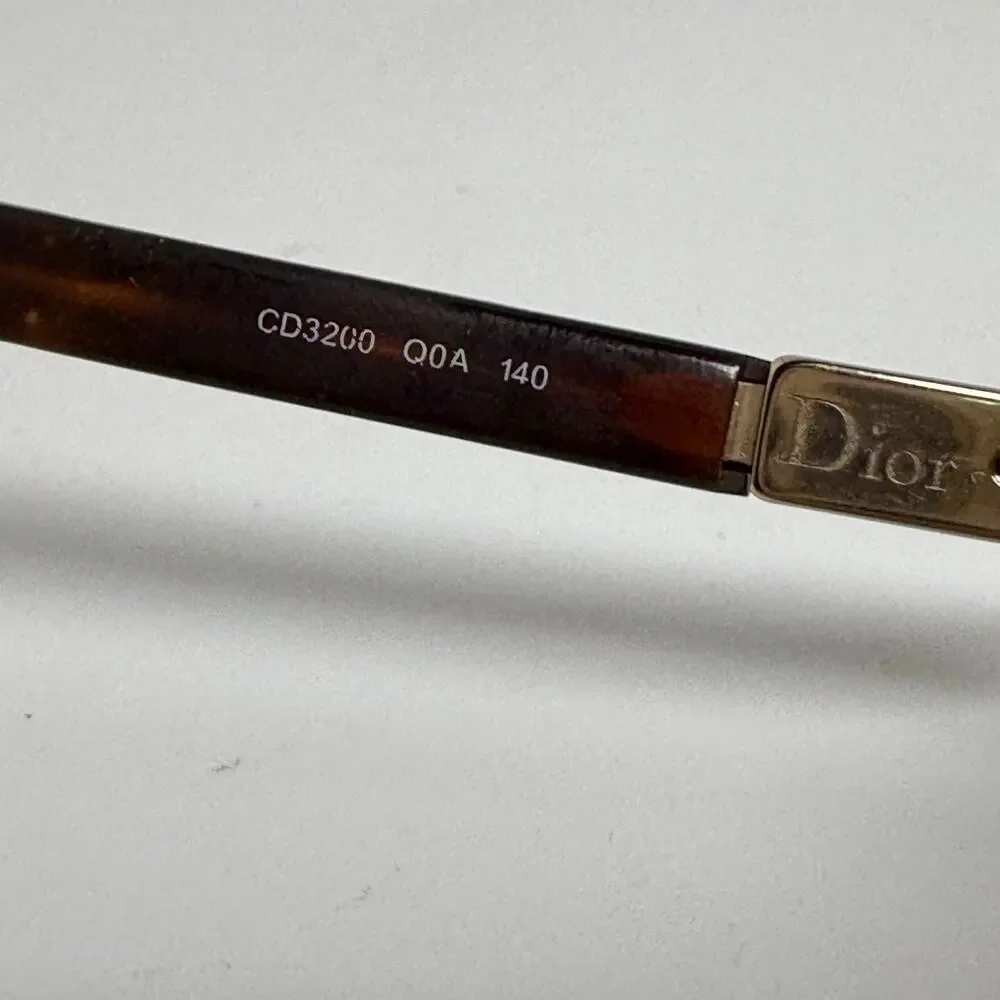 Christian Dior CD3200 Eyeglasses Tortoise‎ Gold Q0A 140 Authentic 52mm H17914